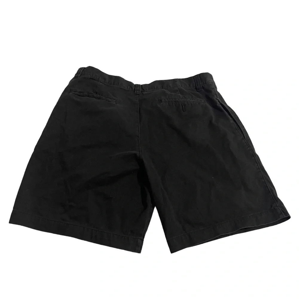 Merona Shorts‎ Men Size 38 Black Cotton Chino Solid Casual Lightweight Pockets